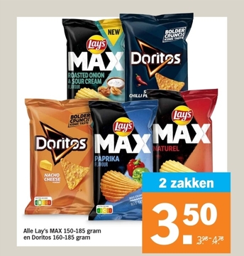 Aanbieding: Lay's MAX / Doritos