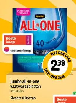 Promotie: Jumbo all-in-one vaatwastabletten