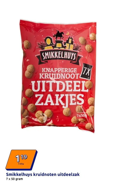 Aanbieding: kruidnoten uitdeelzak