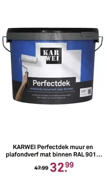 Aanbieding: KARWEI Perfectdek muur en plafondverf mat bin