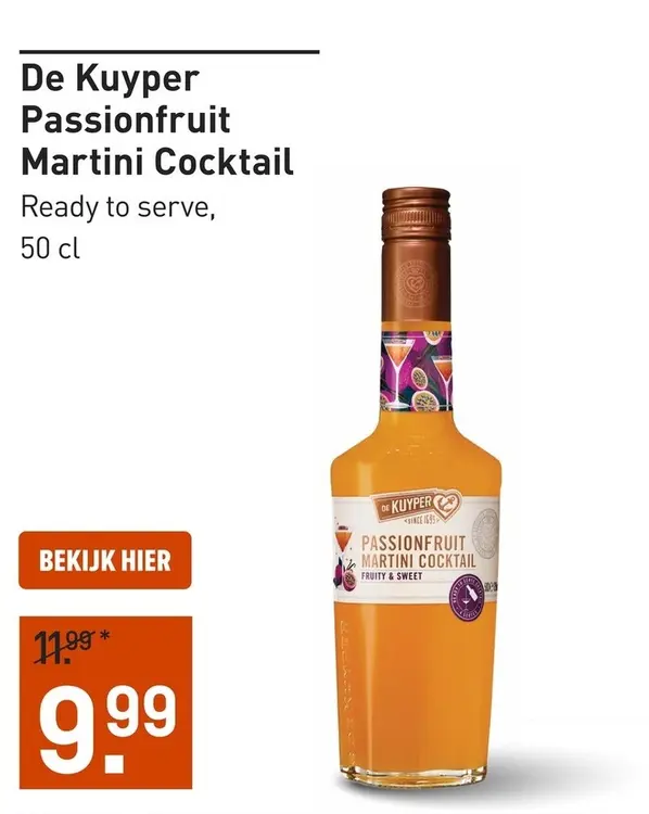 Aanbieding: Passionfruit Martini Cocktail