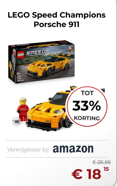 Aanbieding: LEGO Speed Champions Porsche 911