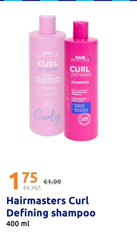 Promotie: Hairmasters Curl Defining shampoo