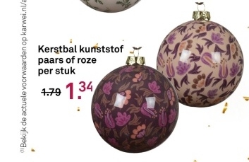 Aanbieding: Kerstbal kunststof