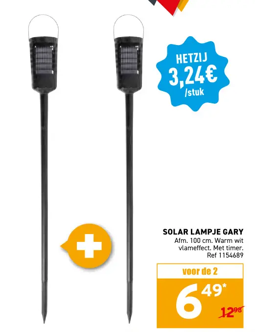 Promotie: Solar lampje gary