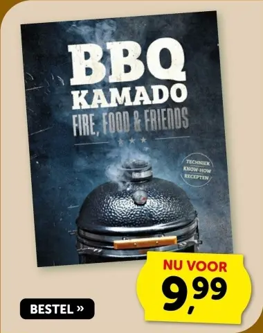 Aanbieding: Bbq kamado fire, food & friends