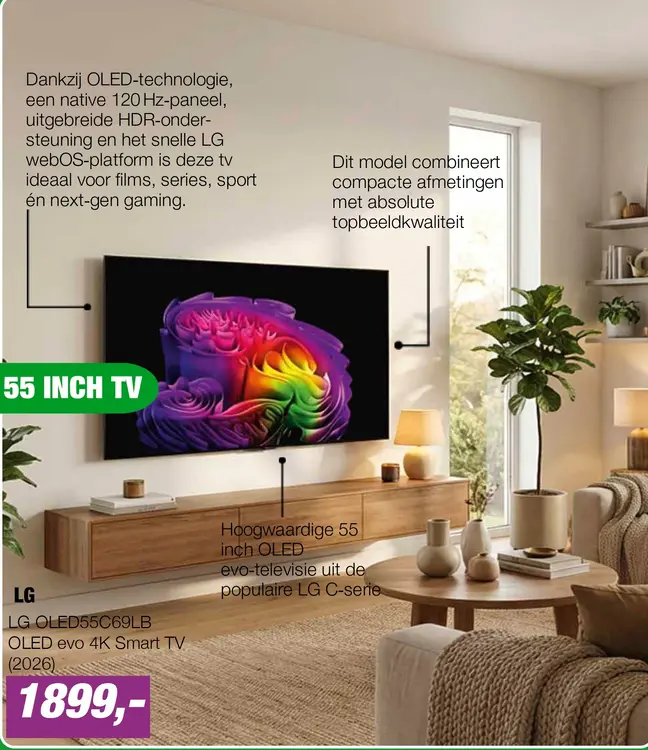 Aanbieding: LG OLED55C69LB OLED evo 4K Smart TV (2026)