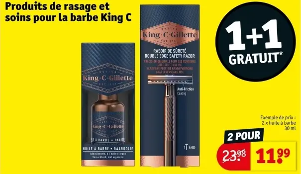 Offre: Produits de rasage et soins pour la barbe King C