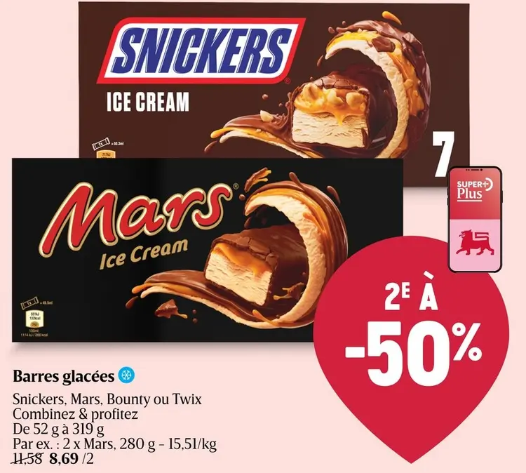 Offre: Barres glacées