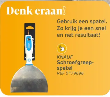 Aanbieding: Knauf schroefgreepspatel
