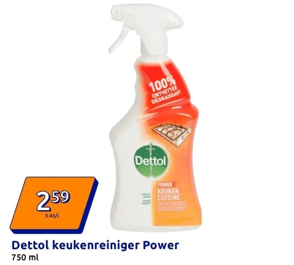Aanbieding: Dettol keukenreiniger Power