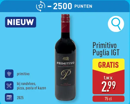 Promotie: Primitivo Puglia IGT