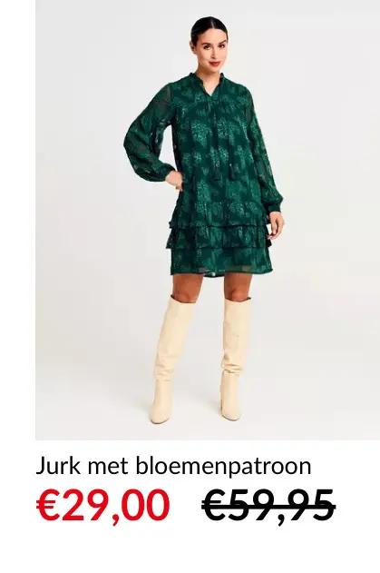 Promotie: Jurk met bloemenpatroon
