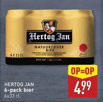 Aanbieding: 6-pack bier