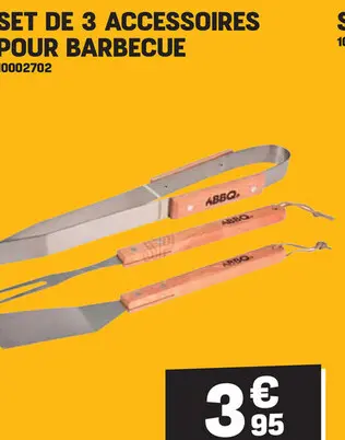 Offre: Set de 3 accessoires pour barbecue