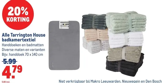 Aanbieding: Tarrington House badkamertextiel