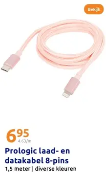 Aanbieding: Prologic laad- en datakabel 8-pins