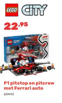 Aanbieding: F1 pitstop en pitcrew met Ferrari auto
