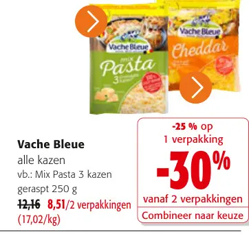Promotie: Geraspte kaas