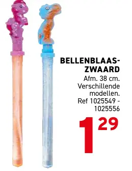 Promotie: Bellenblaas-zwaard