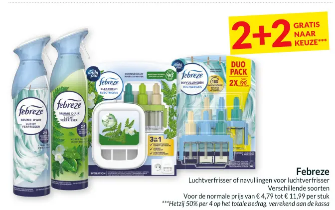 Promotie: Luchtverfrisser of navullingen voor luchtverfrisser