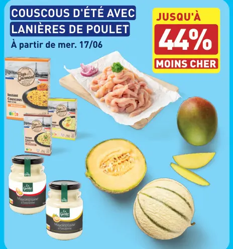 Offre: Couscous d'été avec lanières de poulet
