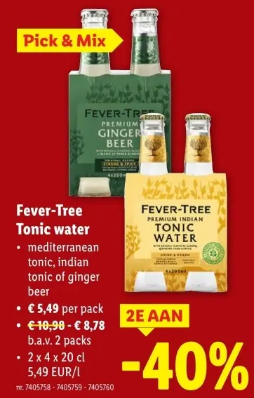 Aanbieding: Tonic water
