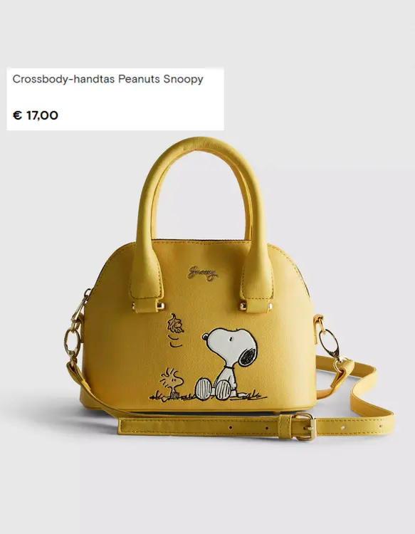 Promotie: Crossbody-handtas Peanuts Snoopy