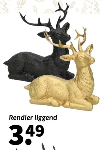 Aanbieding: Rendier liggend