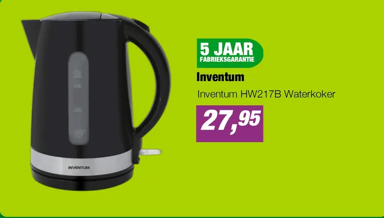 Aanbieding: Inventum HW217B Waterkoker
