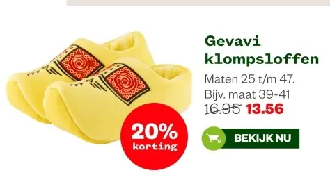 Aanbieding: klompsloffen