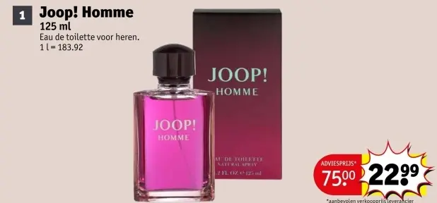 Promotie: Joop! Homme