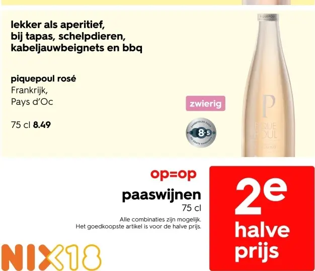 Aanbieding: piquepoul rosé
