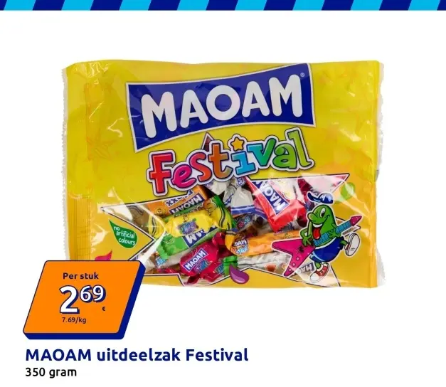 Promotie: MAOAM uitdeelzak Festival