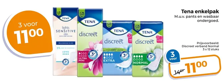 Aanbieding: Tena enkelpak