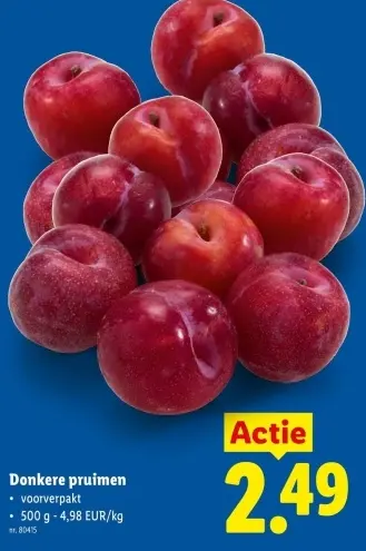 Promotie: Donkere pruimen