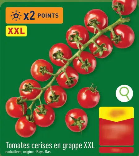 Offre: Tomates cerises en grappe XXL