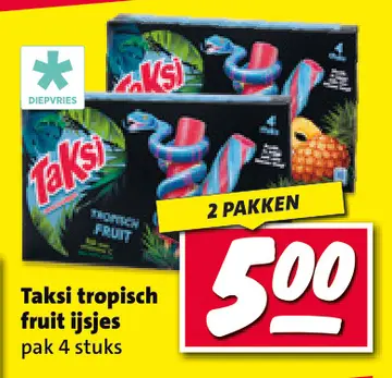 Aanbieding: Taksi tropisch fruit ijsjes