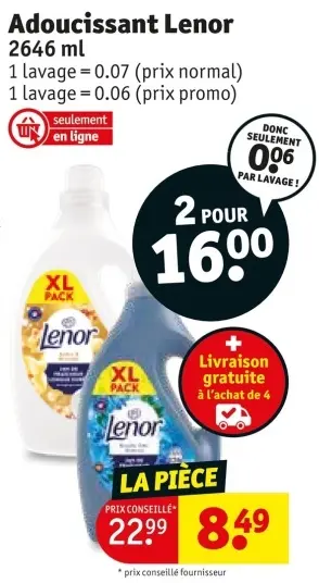 Offre: Adoucissant Lenor