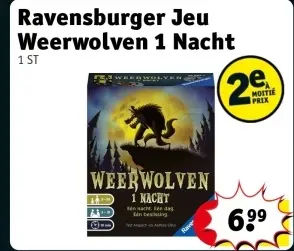 Offre: Jeu Weerwolven 1 Nacht