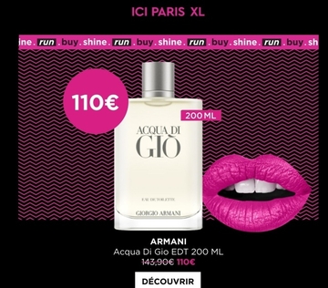 Offre: ARMANI Acqua Di Gio EDT