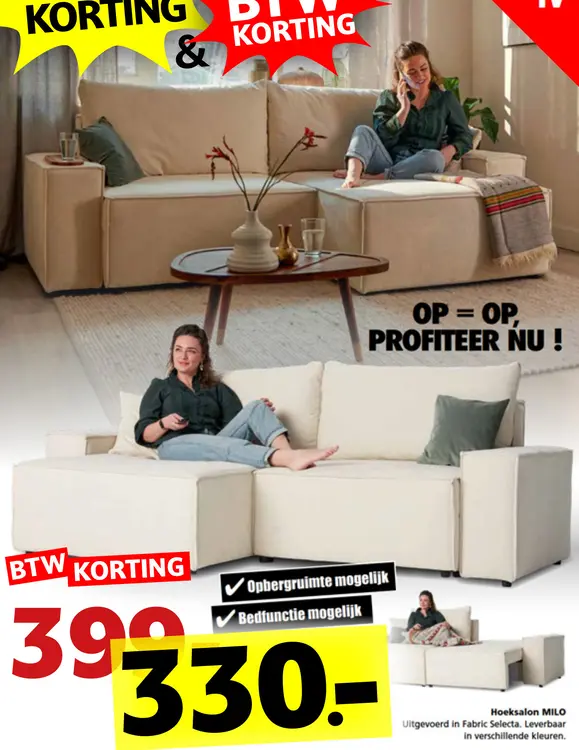 Promotie: Hoeksalon MILO