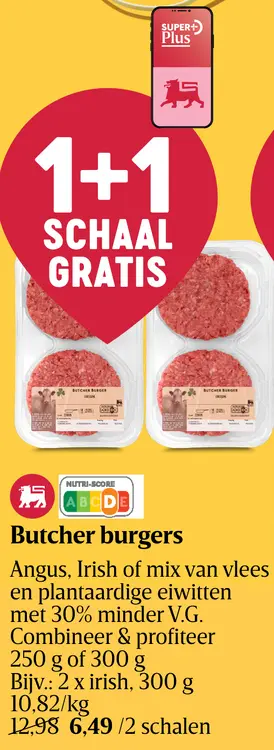 Promotie: Butcher burgers