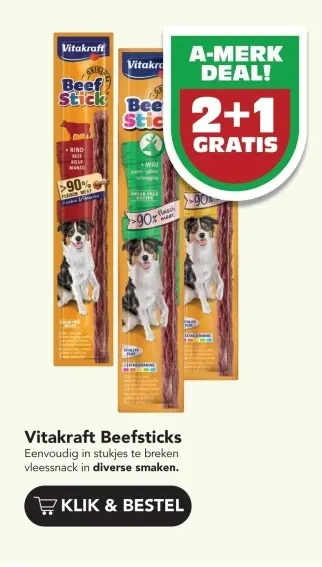 Aanbieding: Vitakraft Beefsticks