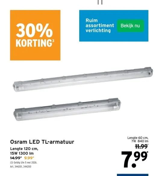 Promotie: LED TL-armatuur