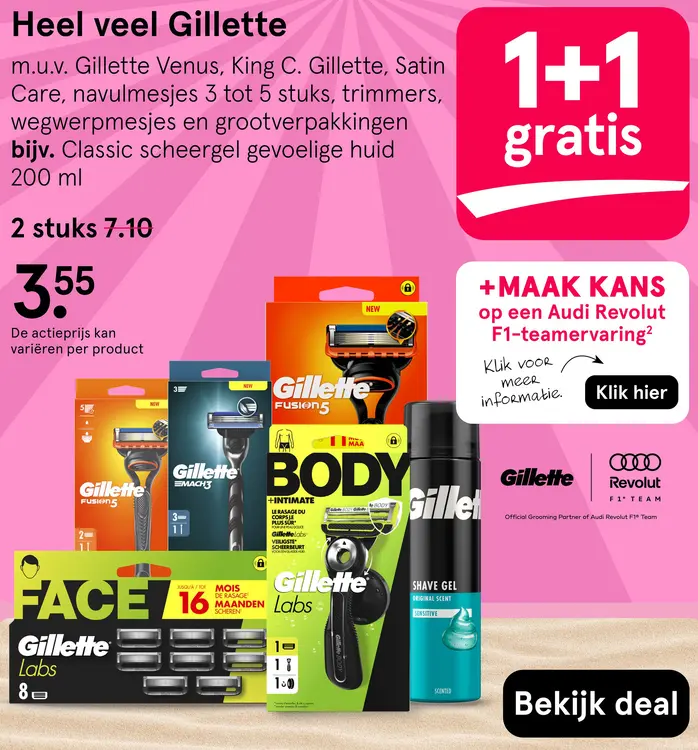 Aanbieding: Heel veel Gillette