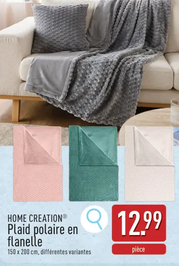 Offre: Plaid polaire en flanelle