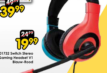 Aanbieding: Switch Stereo Gaming Headset V1 - Blauw-Rood