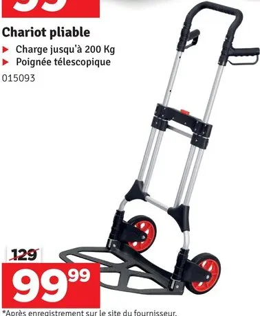 Offre: Chariot pliable