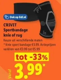 Aanbieding: Sportbandage knie of rug